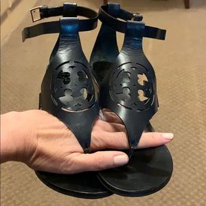 Tory Burch laser cut wedge